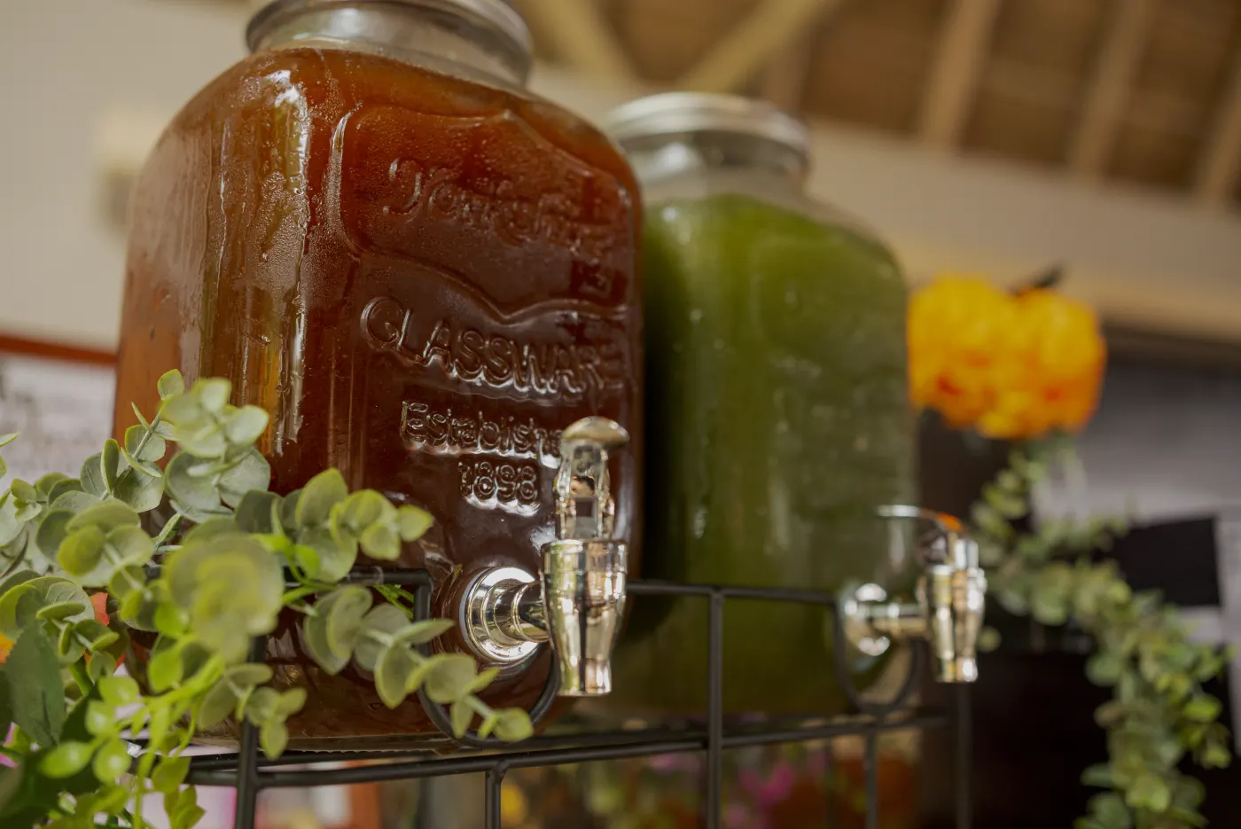 Infused waters at the Pani Puri station