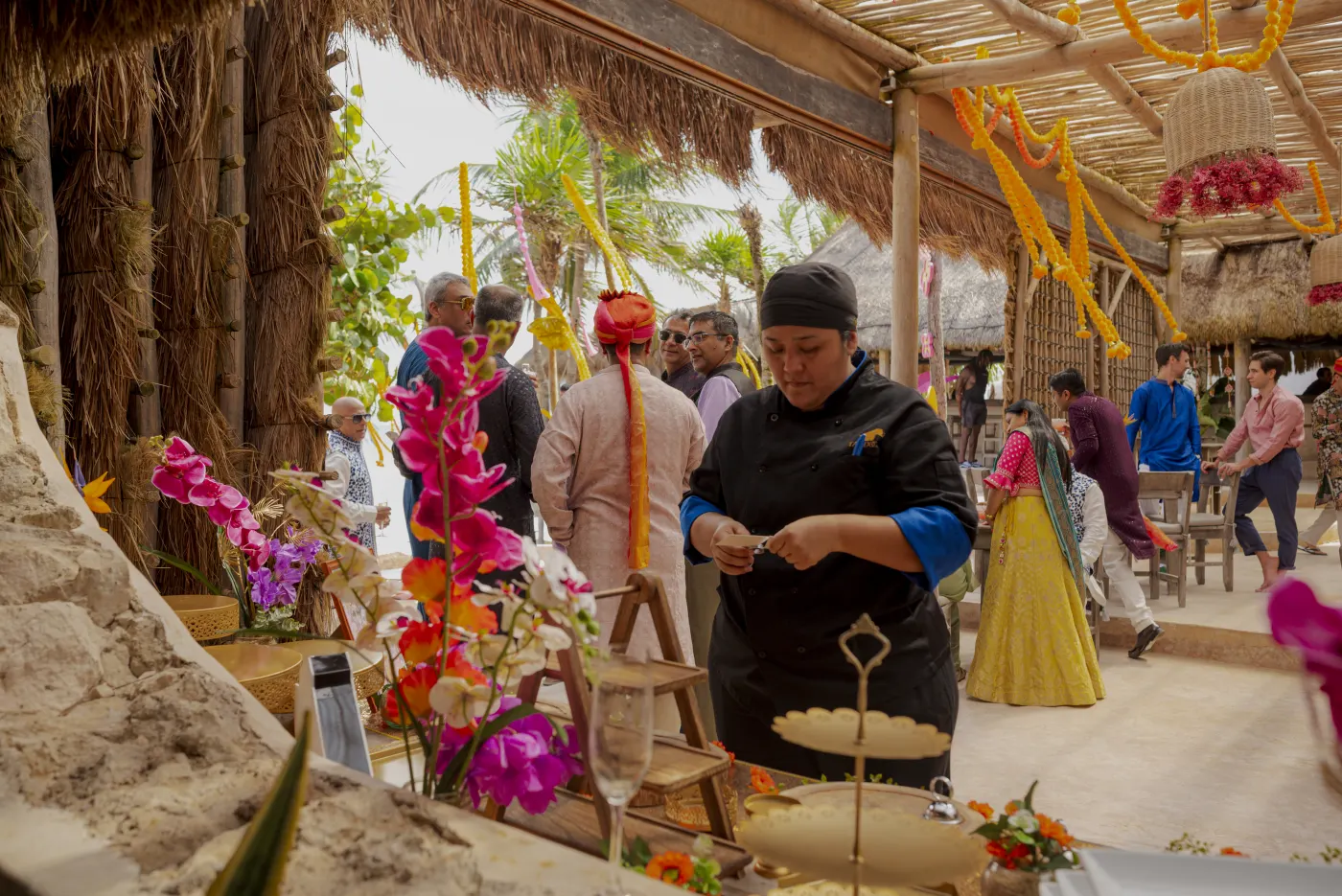A colorful destination celebration in the Riviera Maya