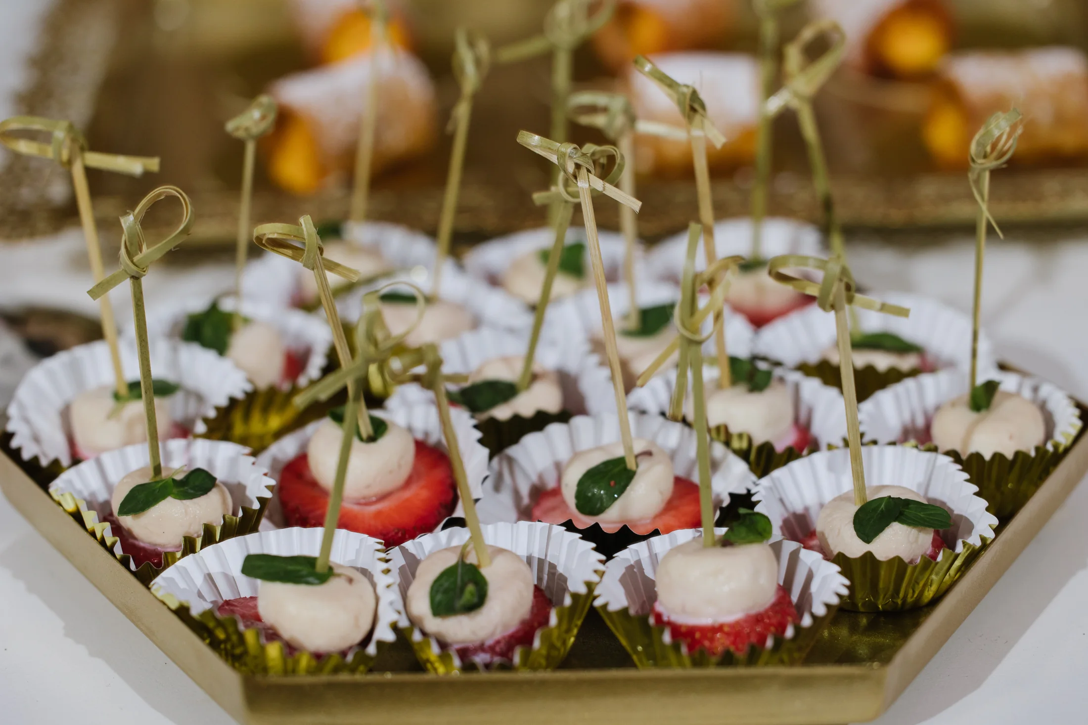 Strawberry dessert bites