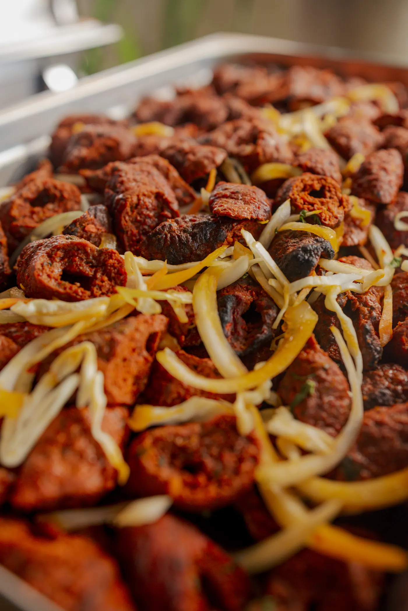 Lamb seekh kebab from the tandoor