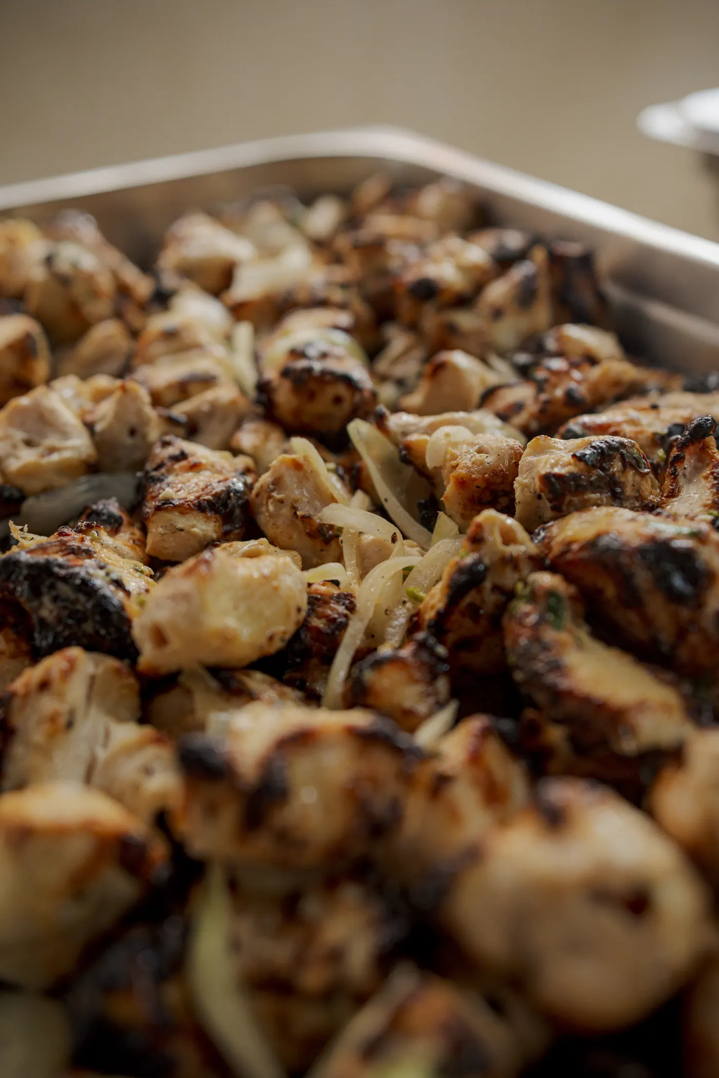 Charred malai tikka